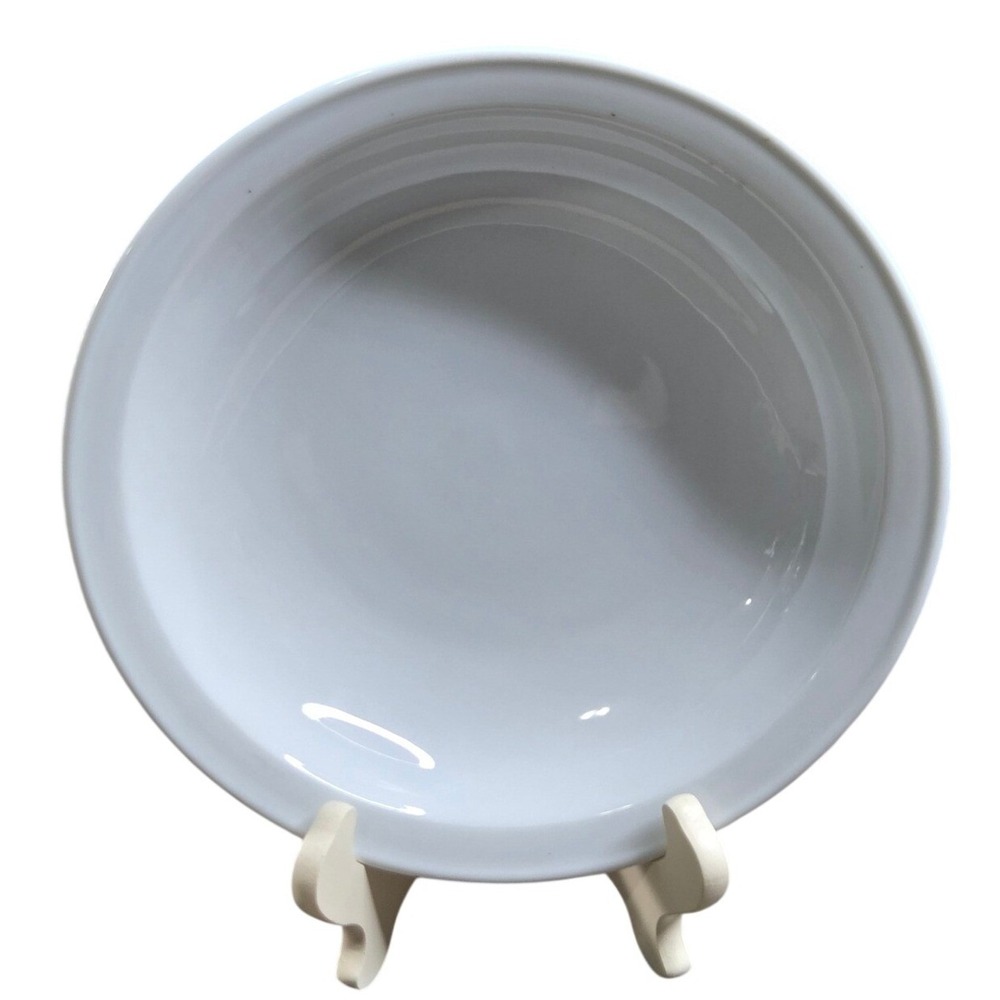 Apilco No 8 Porcelain Soup Pasta Bowl France White Bistro Dinnerware